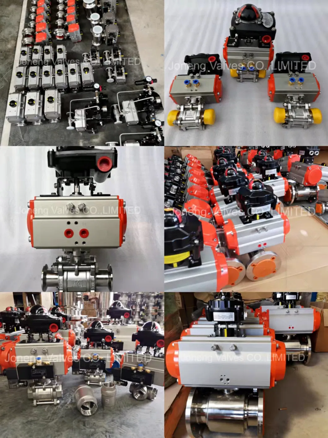 Pneumatic/Electric IP67 Aluminum Rack Pinion Single Double Acting Air Torque Spring Return Linear Rotary 90/120/180 Degree Actuator for Ball Valves (JN-BV1019)